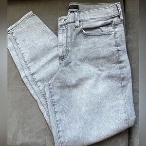 Banana Republic grey stonewashed skinny jeans